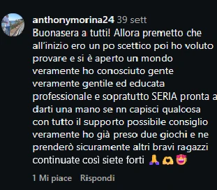 Feedback reale di anthonymorina24